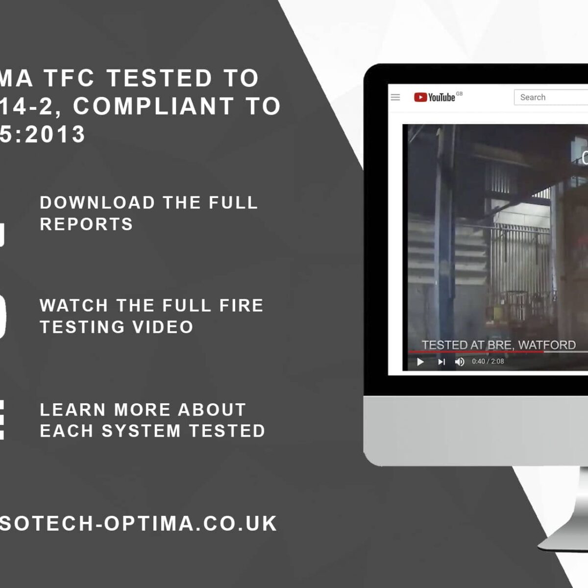 Understanding fire testing: BS 8414, BR 135 and BS 9414 - Sotech Optima