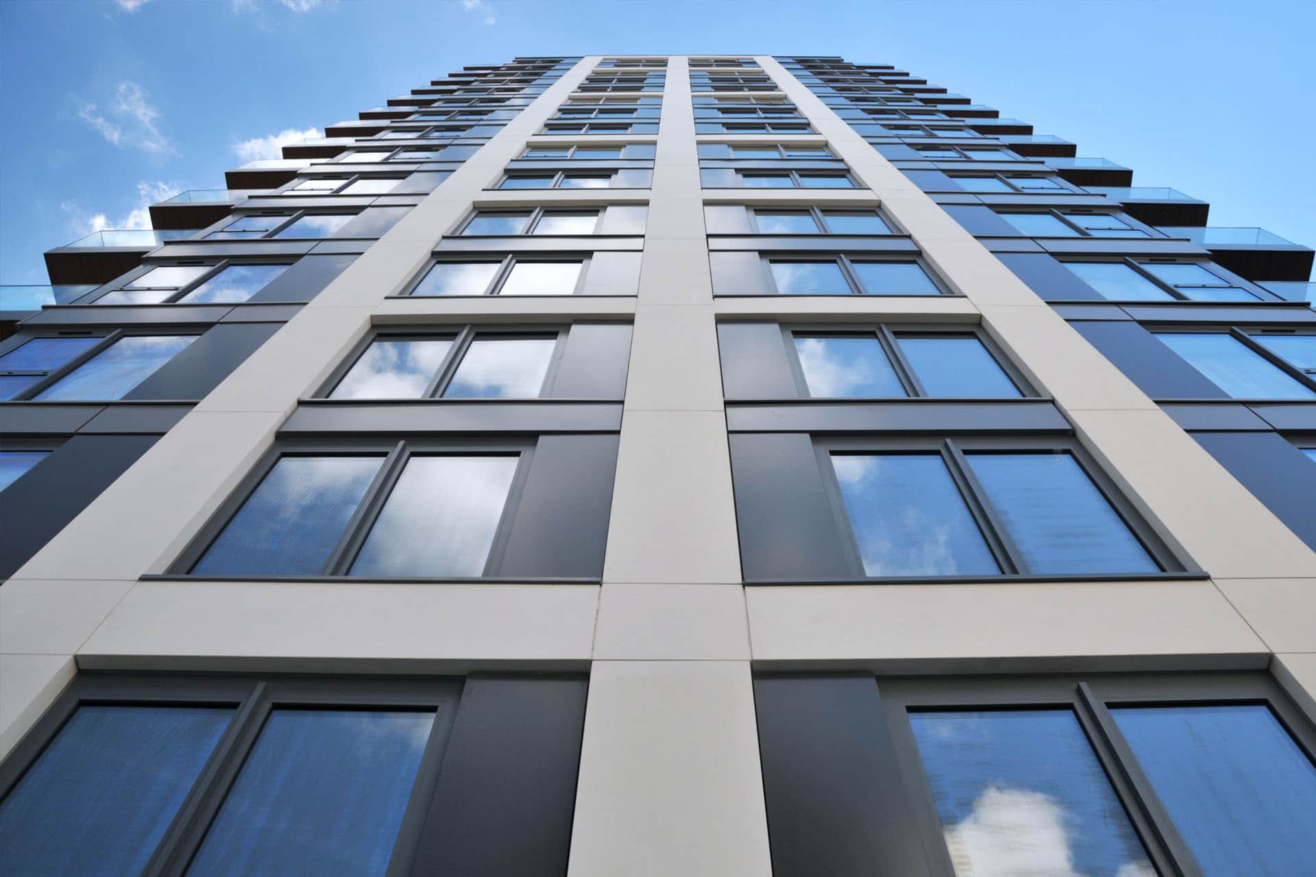 construction of beaufort park, a new development in colindale