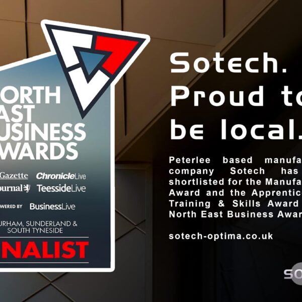 Sotech Shortlisted for Multiple Awards in North East Business Awards