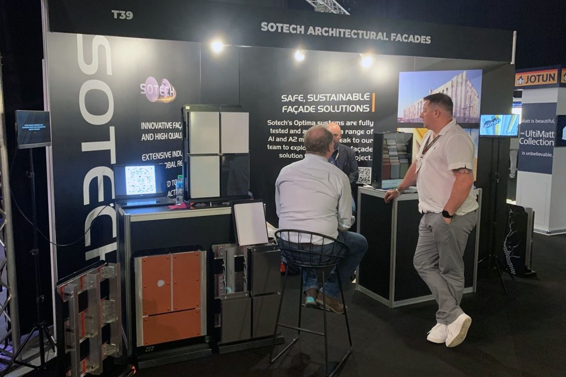 Sotech exhibit - Zak World of Facades Event Dubai