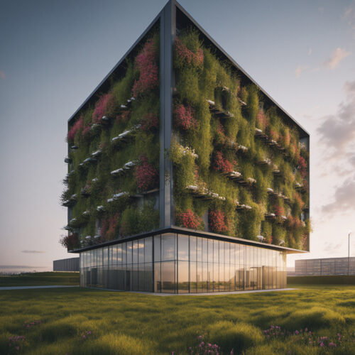 Data Centre Vertical Greening Copyright Optima Meadow Sotech