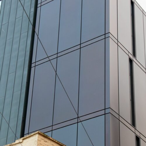 ICOSS Sheffield University Optima TFC+ in 3mm Anodised Aluminium Rainscreen Cladding