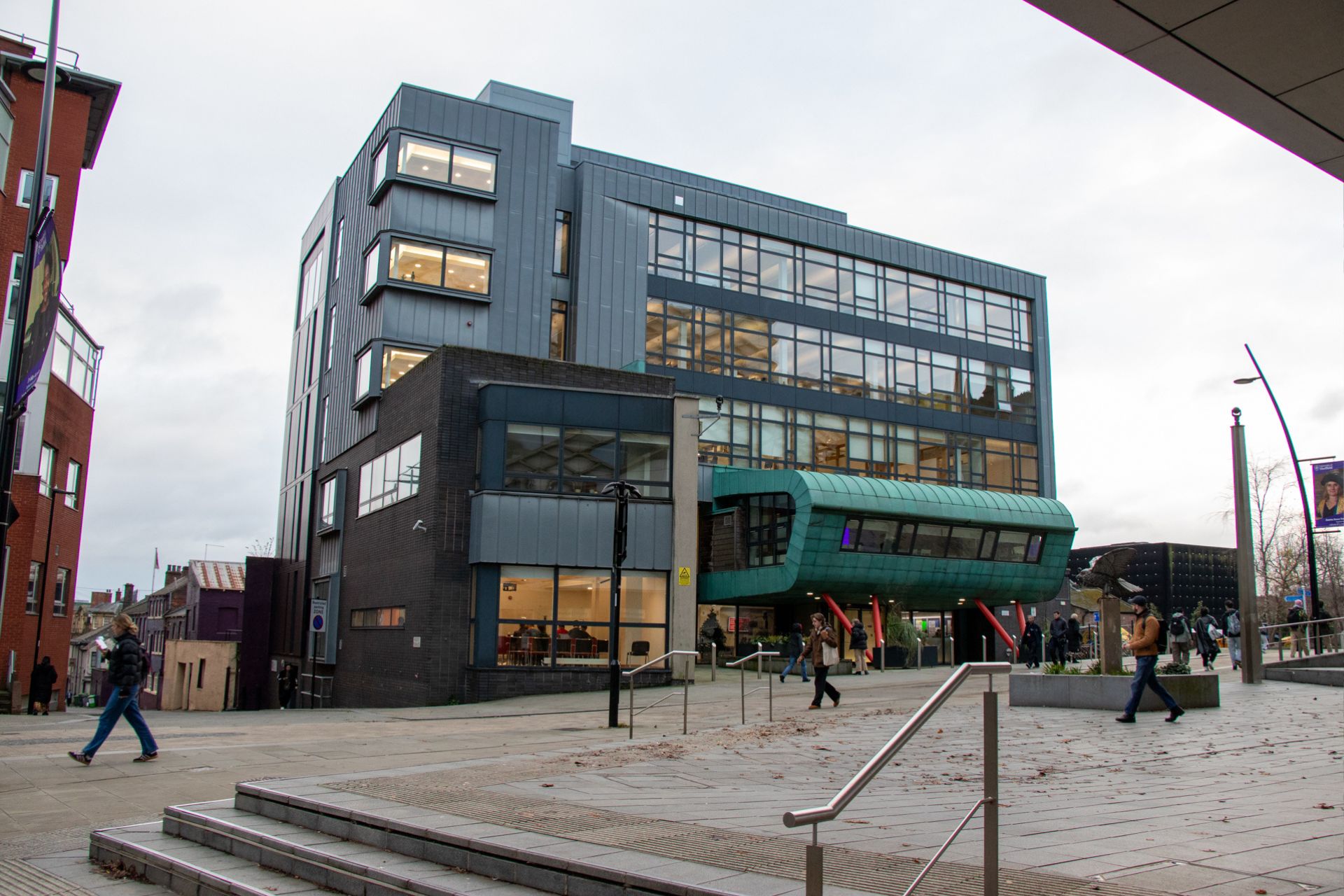 ICOSS Sheffield University Optima TFC+ in 3mm Anodised Aluminium Rainscreen Cladding