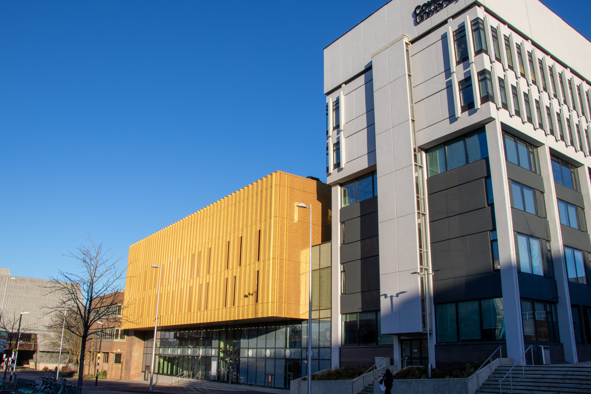 Coventry University Faculty of Arts and Humanities building Gold Perforated Rainscreen Cladding