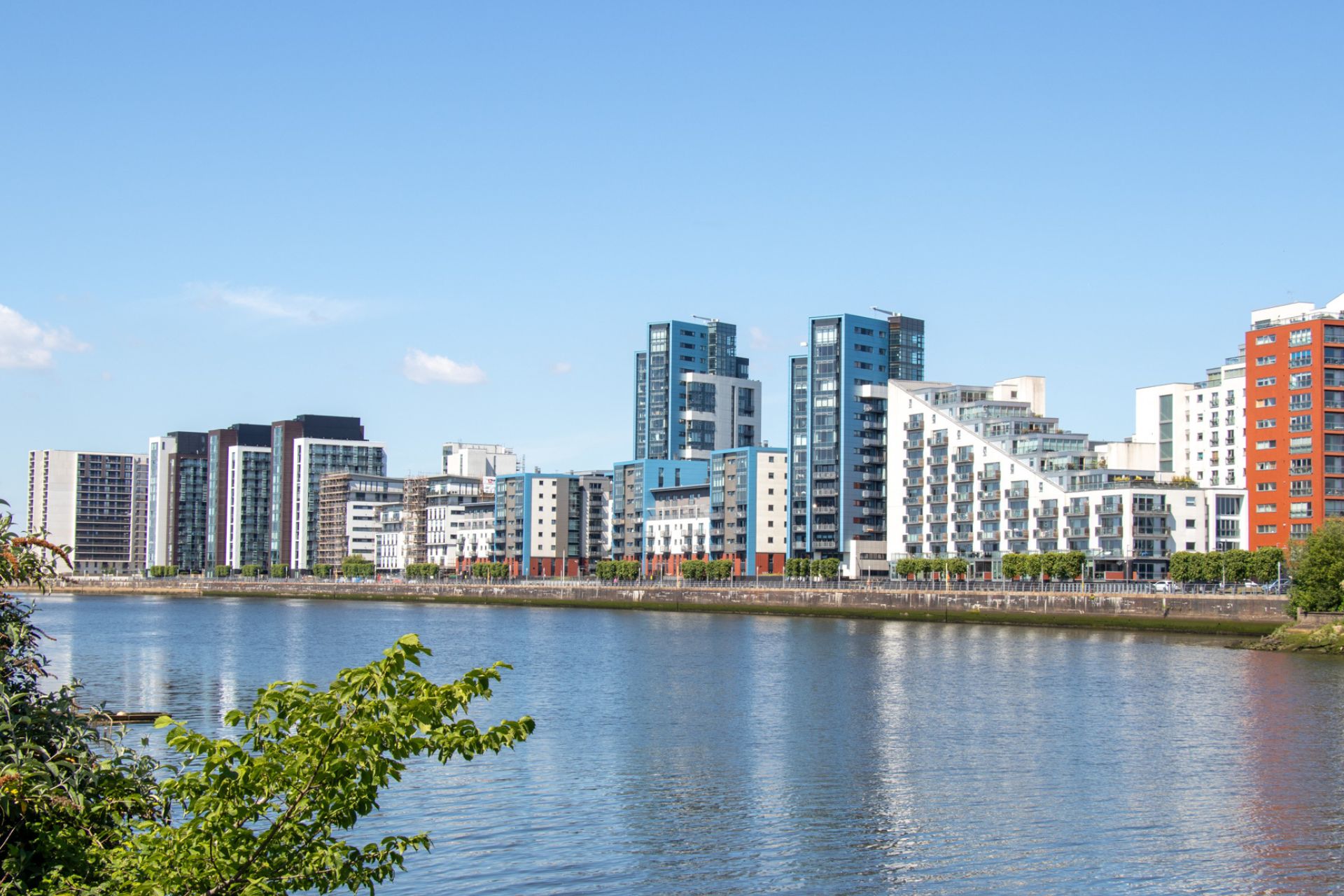 Sotech reclad - Glasgow Harbour residential towers