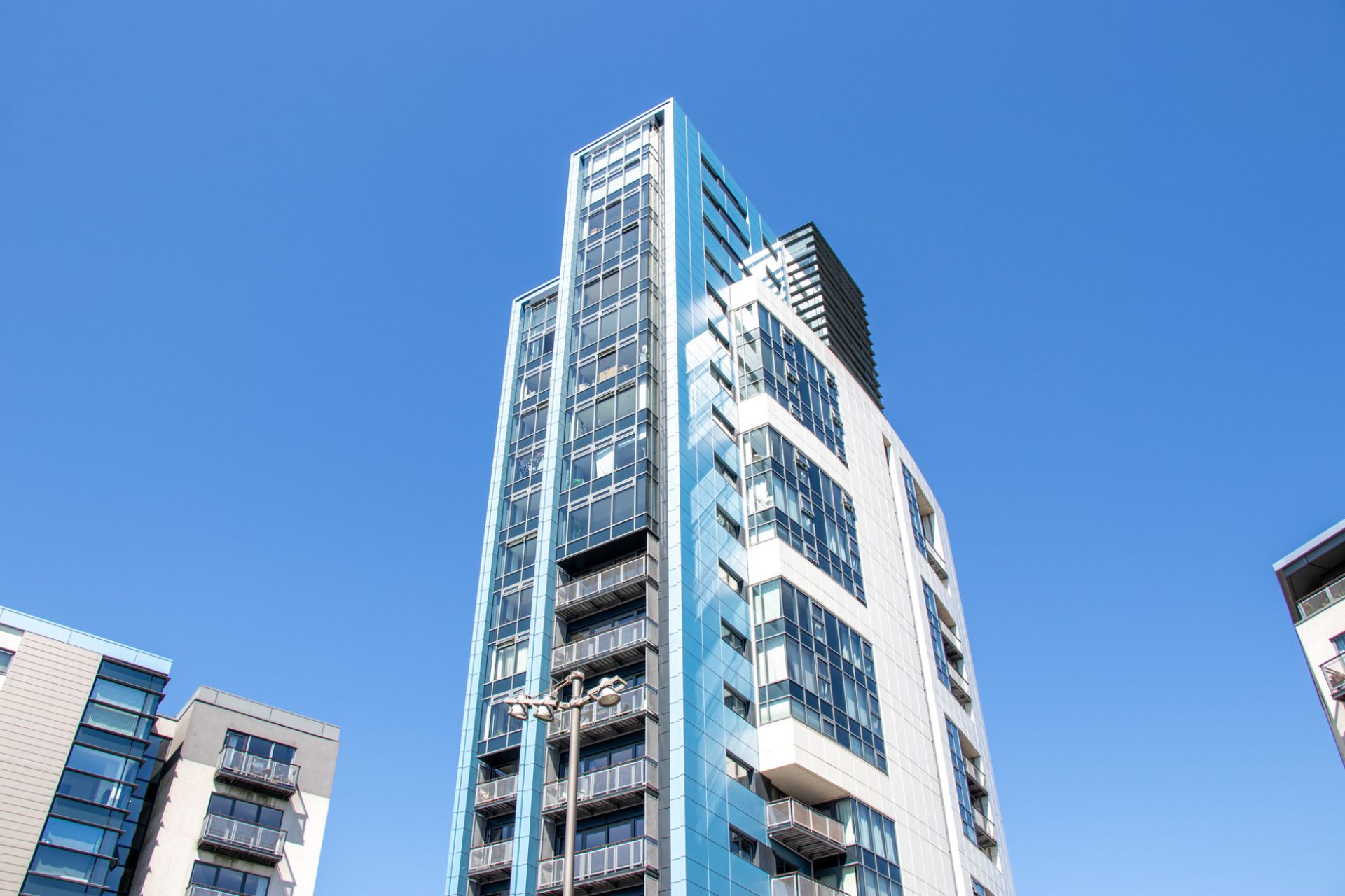 Sotech reclad - Glasgow Harbour residential towers