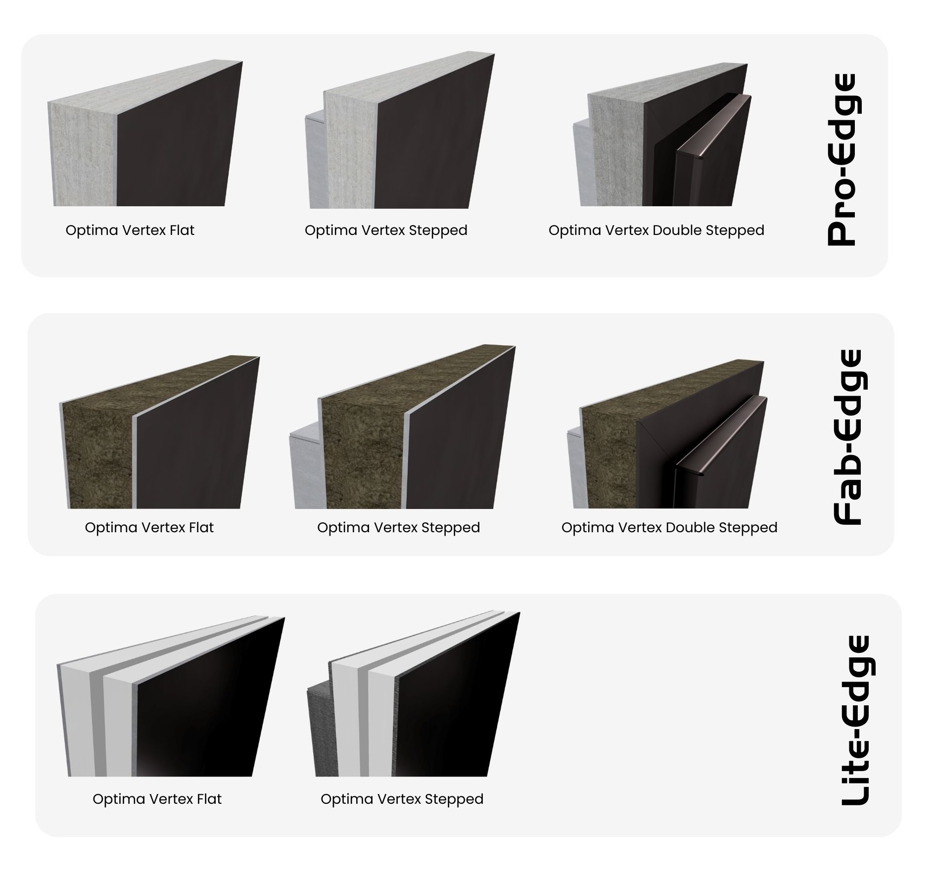 Optima Vertex Spandrel Panels Profiles