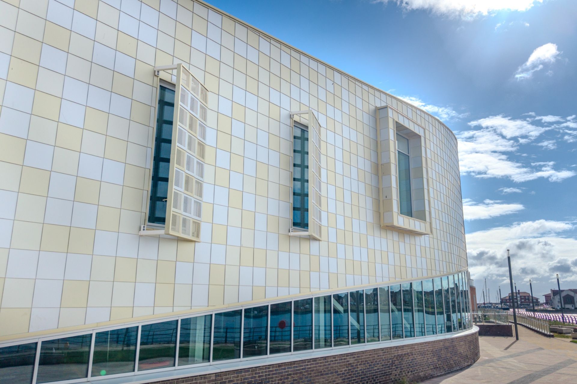 Sotech Optima Shingles Hartlepool Leisure Centre fins